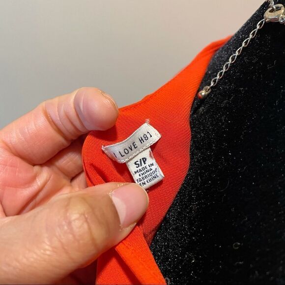 H81 Red Short-Sleeved Stripe Detail Mini Dress - Picture 6 of 12